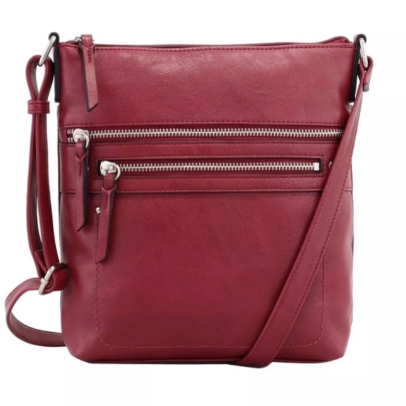 Perfect Size & Shape Crossbody Dark Cherry in Very Good Condition! - Picture 3 of 13